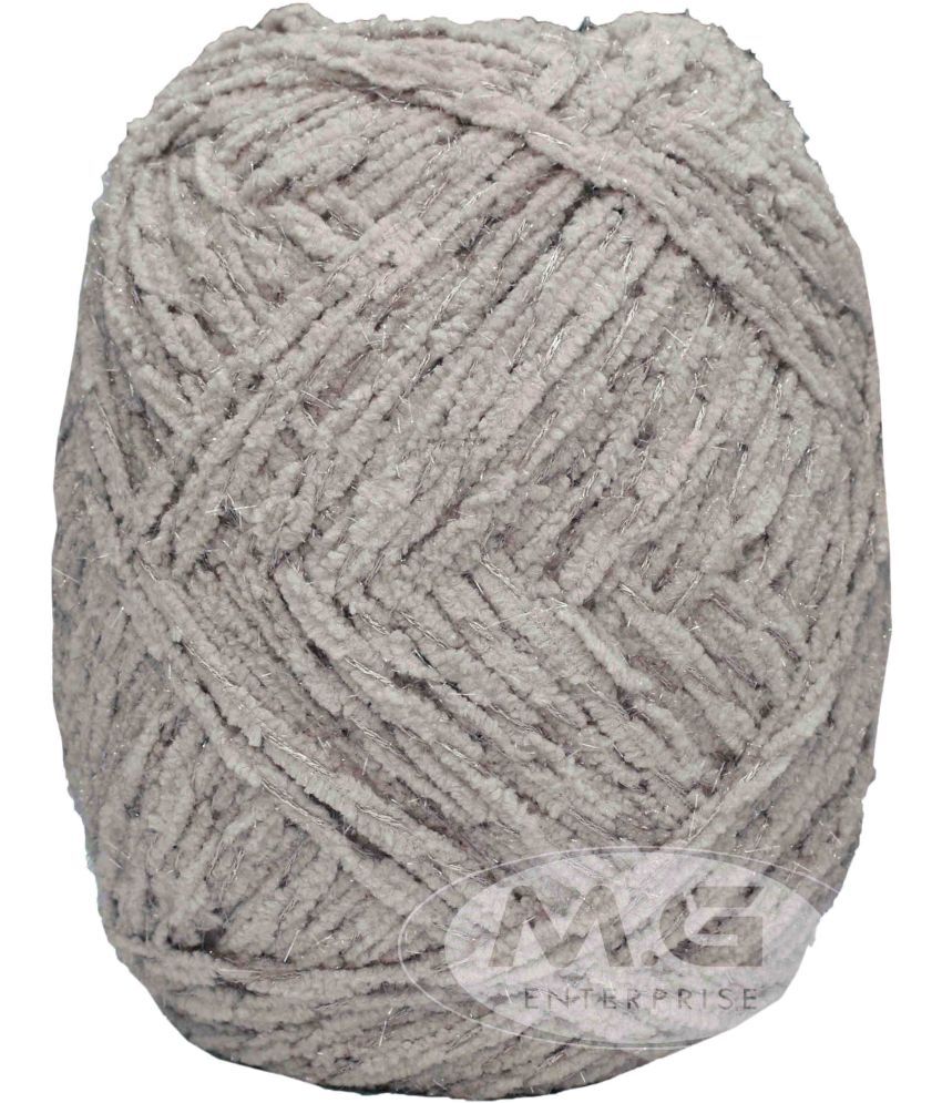    			Knitting Yarn Thick Chunky Wool  Blanket LIght Mouse Grey  WL 600 gm