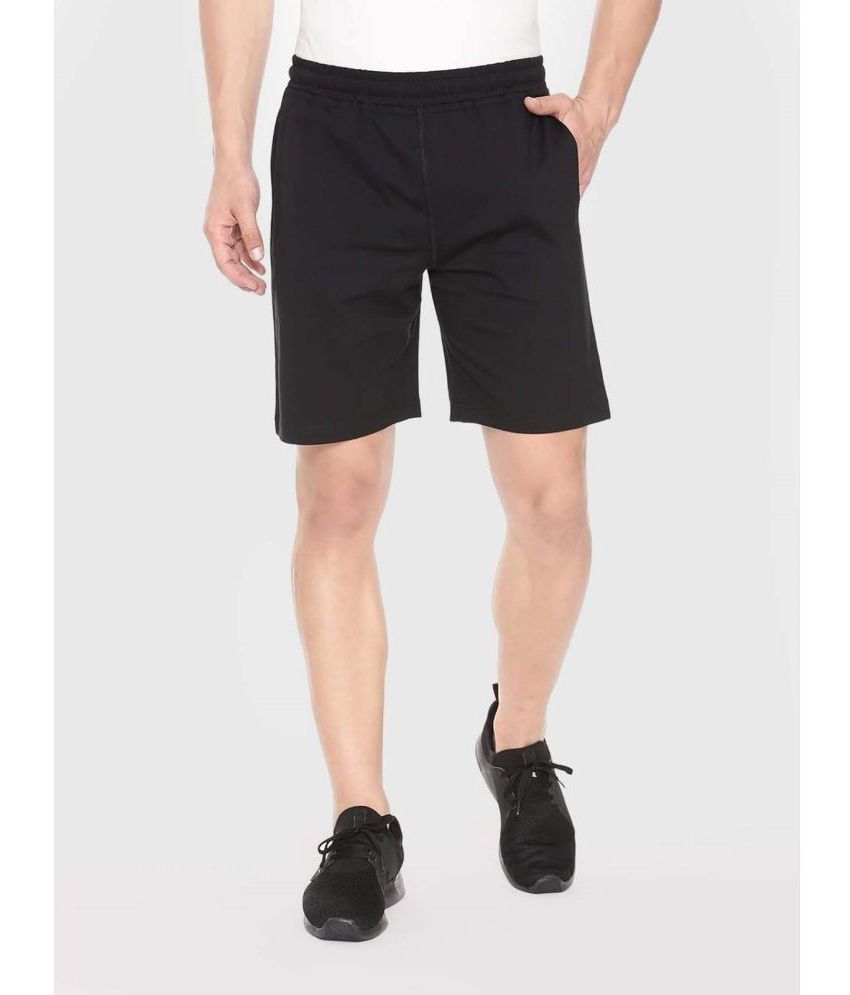     			MRB Black Cotton Blend Men's Shorts ( Pack of 1 )