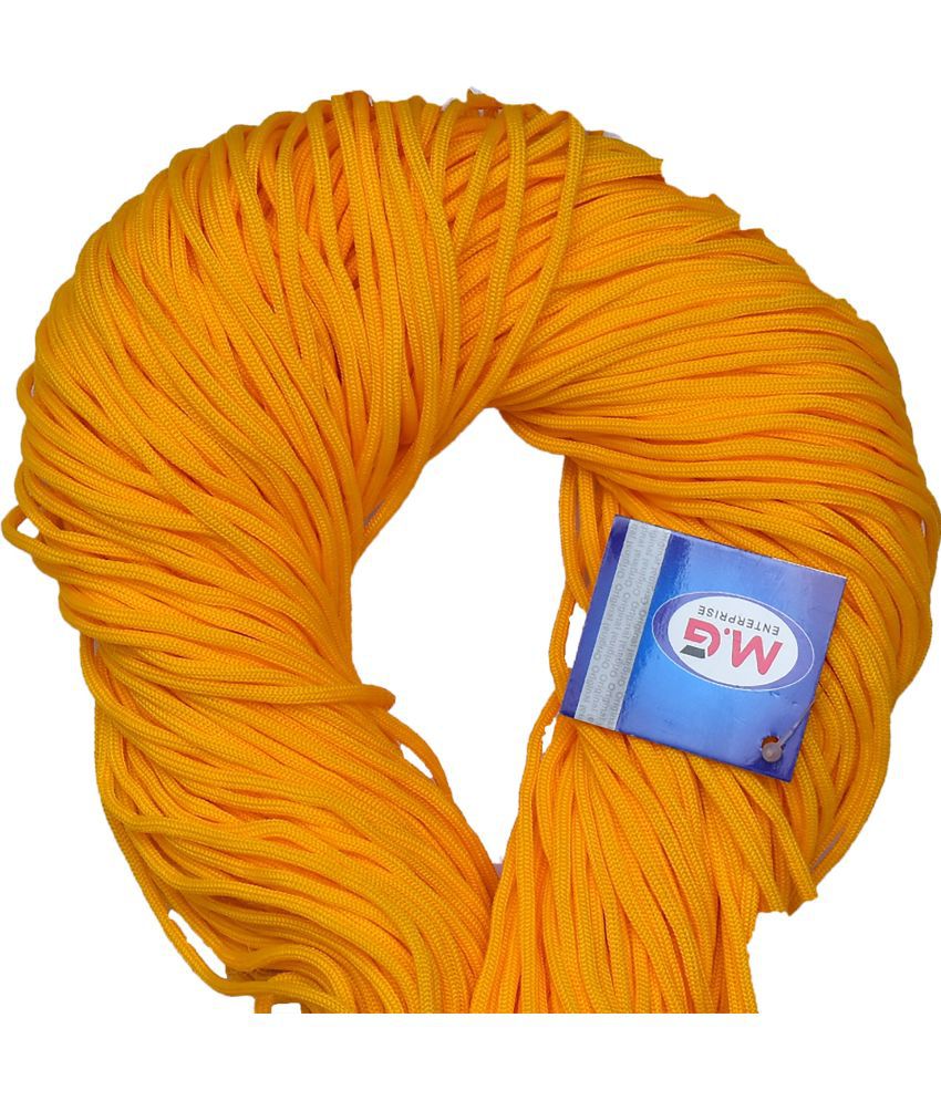     			Macrame Orange Braided Cord Thread Nylon knot Rope sturdy cording, mildew resistant DIY 3 mm 150 m for Jewelry Making, Bags & art craft