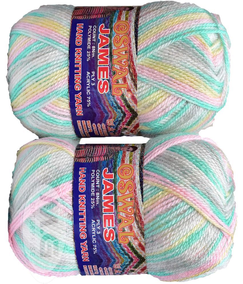     			Oswal James Knitting  Yarn Wool, Blue Sky Ball 200 gm  Best Used with Knitting Needles, Crochet Needles  Wool Yarn for Knitting. By Oswa  AA