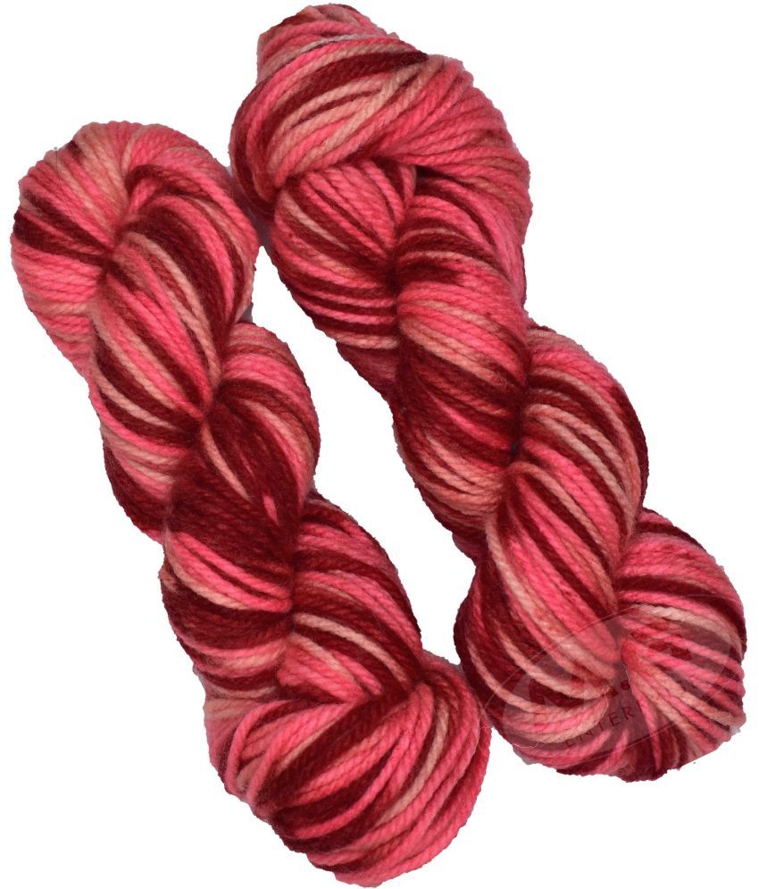     			Oswal Knitting Yarn Thick Chunky Wool, Strawberry 300 gm ART - AAAB