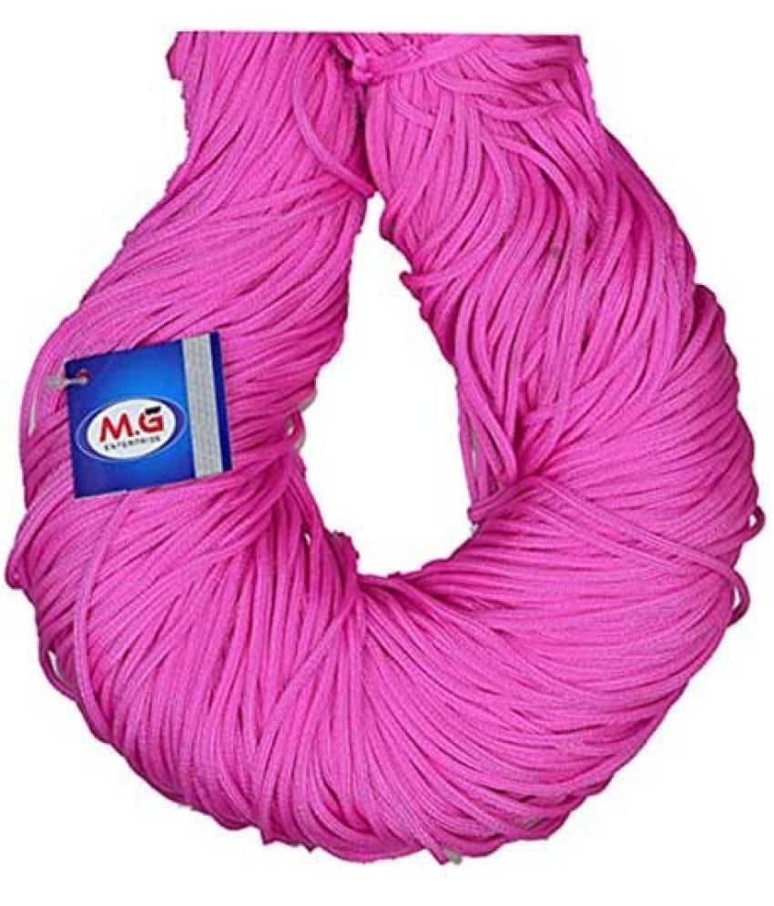     			Pink 50 mtr  Braided Cord Thread Nylon knot Rope sturdy cording- Art-ABEB