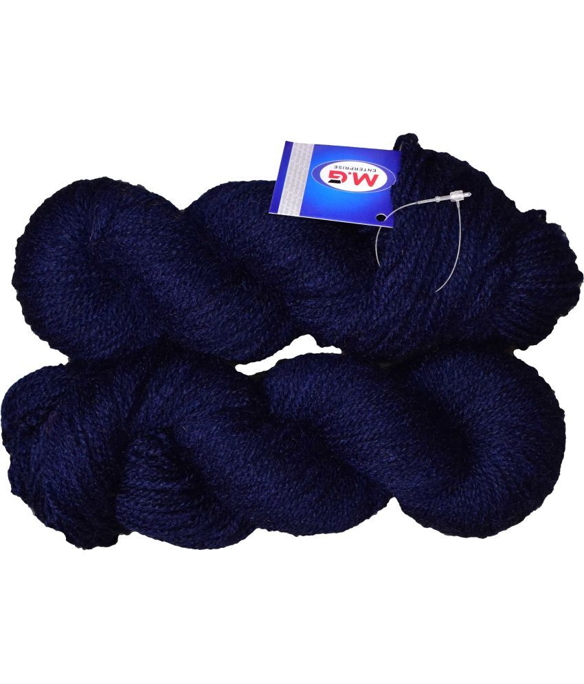     			Popeye Navy (400 gm)  Wool Hank Hand knitting wool / Art Craft soft fingering crochet hook yarn, needle knitting yarn thread dyed