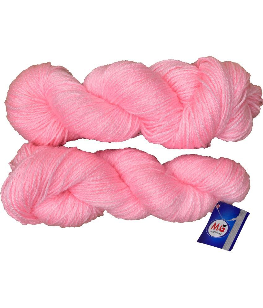     			Popeye Pink (400 gm)  Wool Hank Hand knitting wool / Art Craft soft fingering crochet hook yarn, needle knitting yarn thread dyed