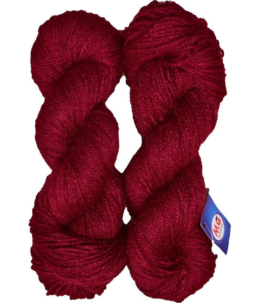     			Rabit Excel Mehroon (400 gm)  Wool Hank Hand knitting wool / Art Craft soft fingering crochet hook yarn, needle knitting yarn thread dyed