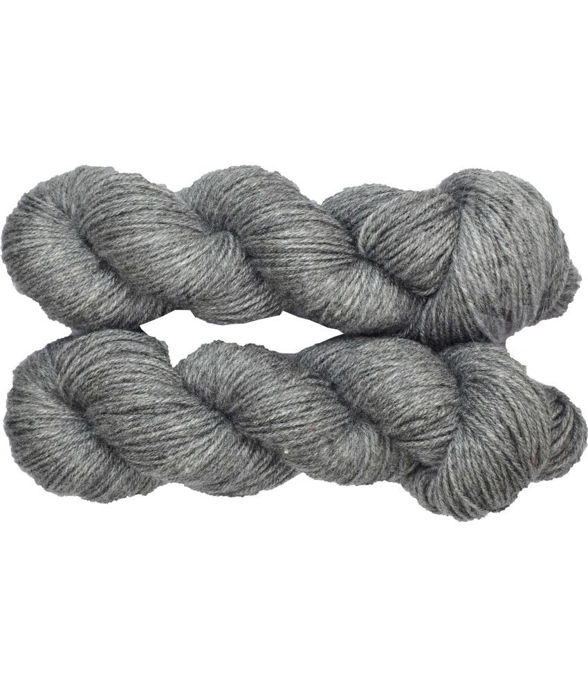     			Represents H VARDHMAN Knitting Yarn Wool Li Steel Grey 300 gm Art-ABHH