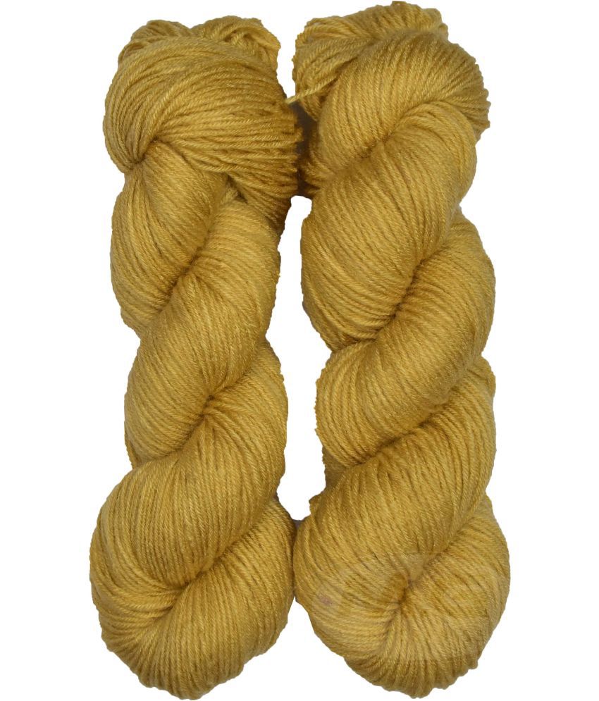     			Represents H VARDHMAN Knitting Yarn Wool Li Mustard 200 gm Art-ABFH