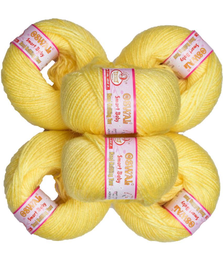     			Represents Oswal 100% Acrylic Wool Dark Cream (8 pc) Baby Soft Yarn ART - EF