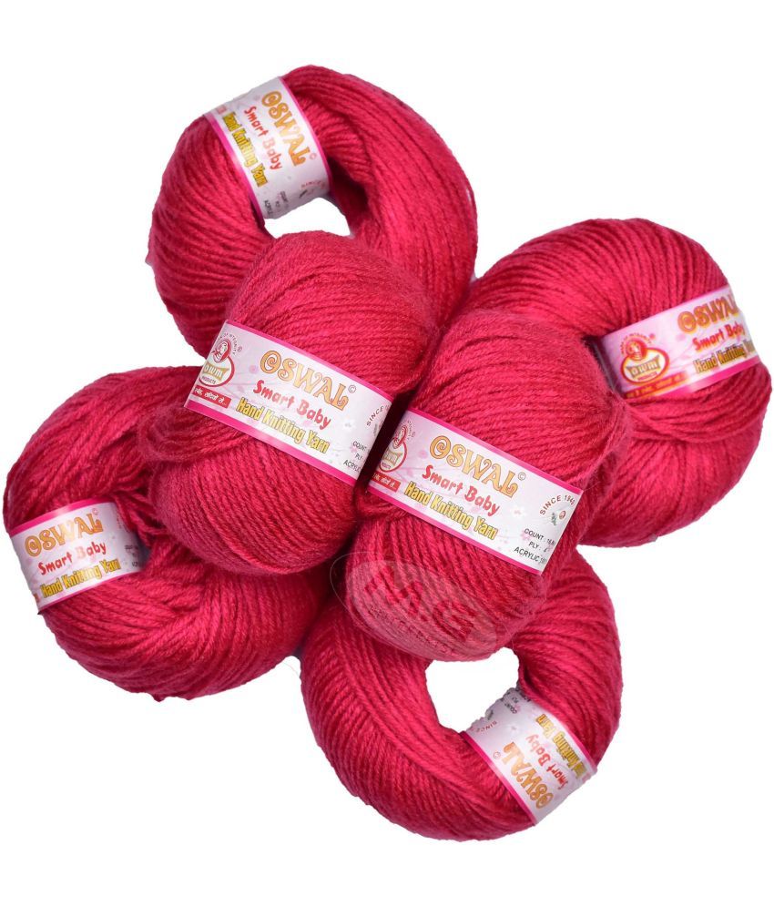     			Represents Oswal 100% Acrylic Wool Rosy (10 pc) Baby Soft Yarn ART - IG