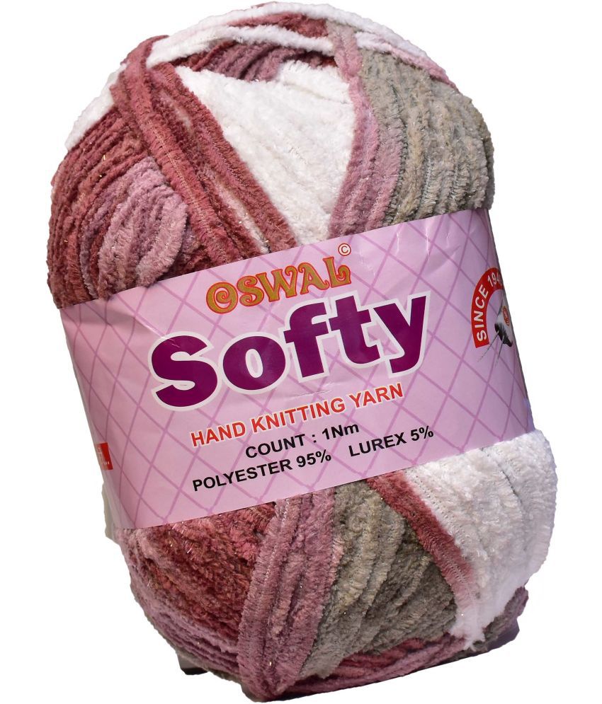    			Represents Oswal Knitting Yarn Thick Wool, Softy Mud Mix 600 gm Art-IFE
