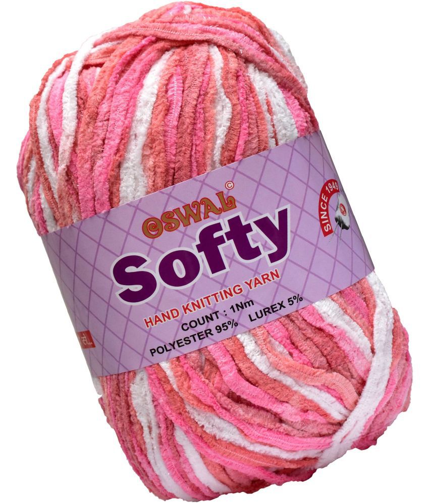     			Represents Oswal Knitting Yarn Thick Wool, Softy Gajri/Peach 600 gm Art-GGF