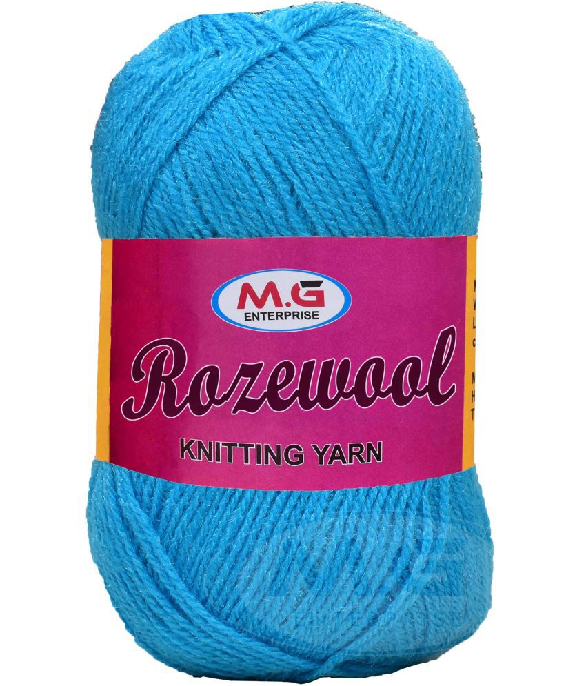     			Represents Rosemary  Aqua Blue 200 gms Wool Ball Hand knitting wool-JD Art-FHJ