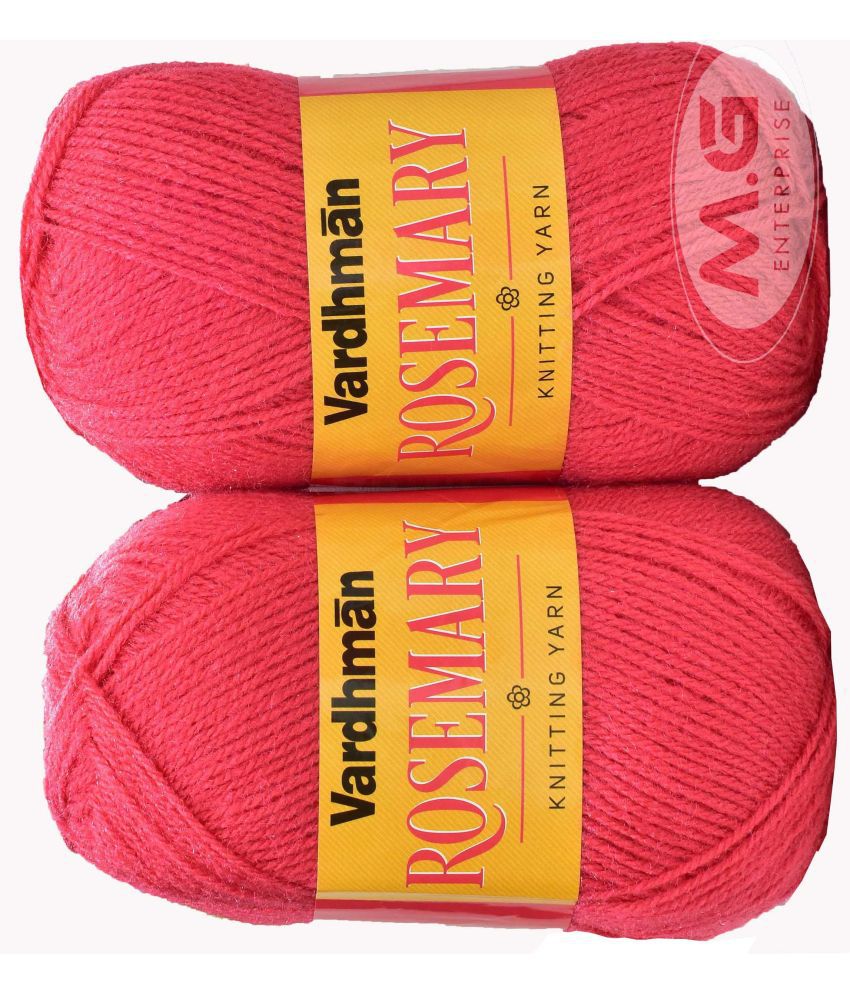     			Rosemary Coral (500 gm)  Wool Ball Hand knitting wool / Art Craft soft fingering crochet hook yarn, needle knitting yarn thread dyed- U VR