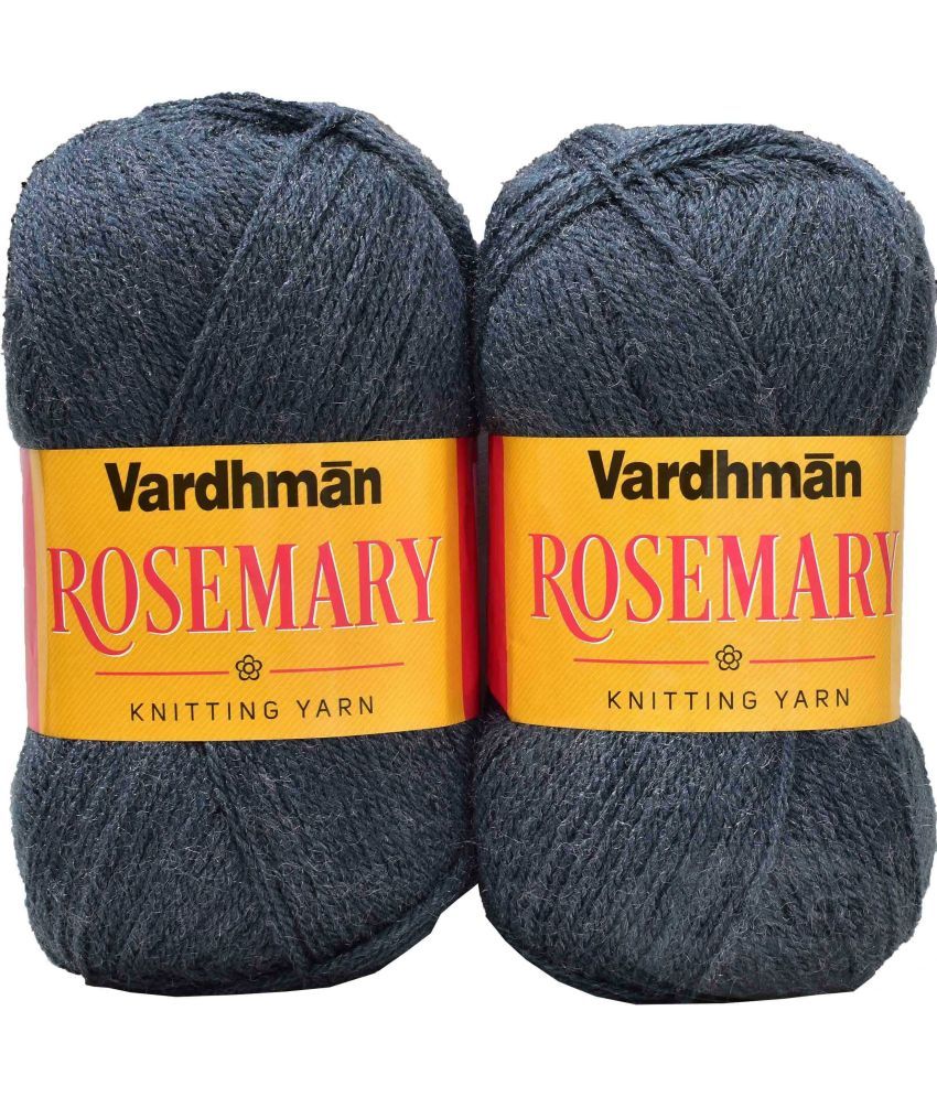     			Rosemary Mouse Grey (200 gm)  Wool Ball Hand knitting wool / Art Craft soft fingering crochet hook yarn, needle knitting yarn thread dyed