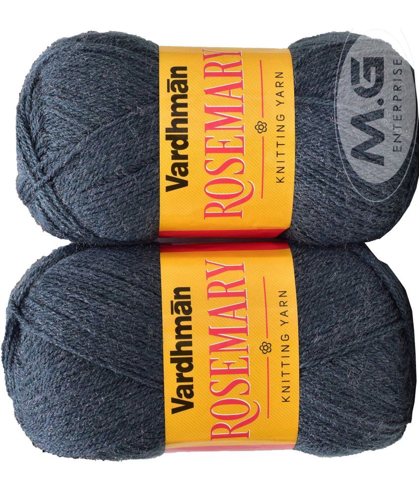     			Rosemary Mouse Grey (400 gm)  Wool Ball Hand knitting wool / Art Craft soft fingering crochet hook yarn, needle knitting yarn thread dyed- H IP