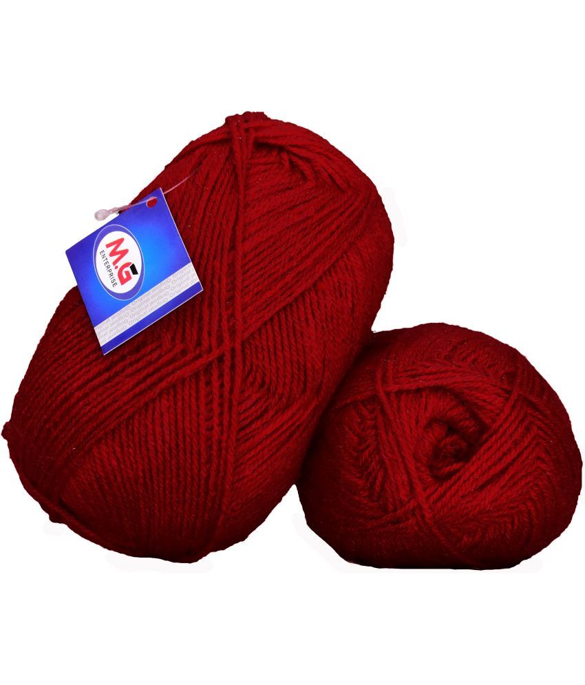     			Rosemary Red (200 gm)  Wool Ball Hand knitting wool / Art Craft soft fingering crochet hook yarn, needle knitting yarn thread dyed