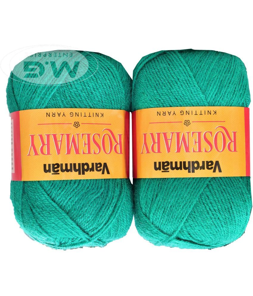     			Rosemary Teal (400 gm)  Wool Ball Hand knitting wool / Art Craft soft fingering crochet hook yarn, needle knitting yarn thread dyed- J KB