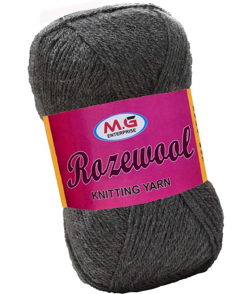     			Rosewool  Light Mouse Grey 400 gms Wool Ball Hand knitting wool- Art-AAFA