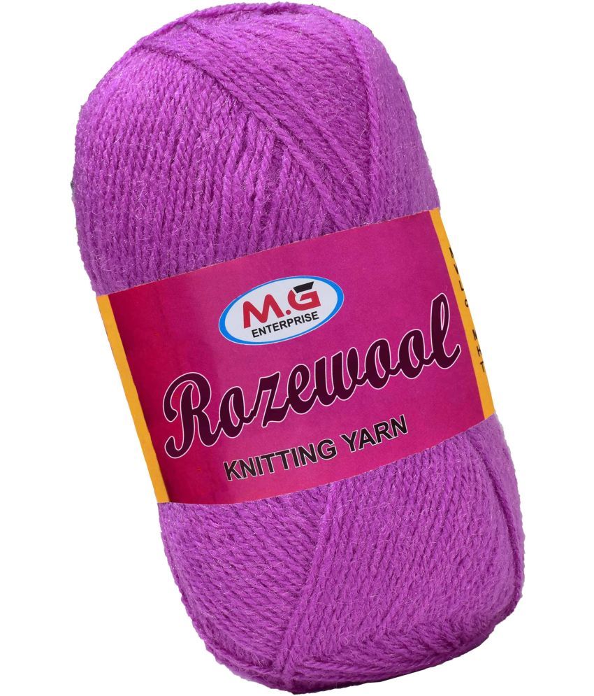     			Rosewool  Purple 400 gms Wool Ball Hand knitting wool- Art-FII