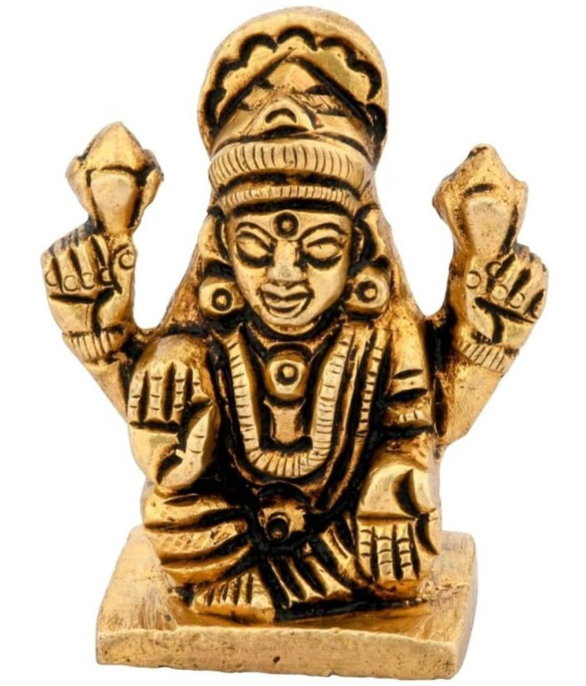     			Shreeyaash Brass Goddess Laxmi Idol ( 4 cm )