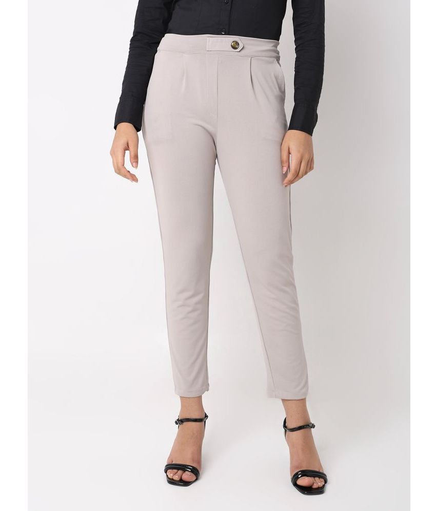     			Smarty Pants Grey Cotton Blend Regular Women's Formal Pants ( Pack of 1 )