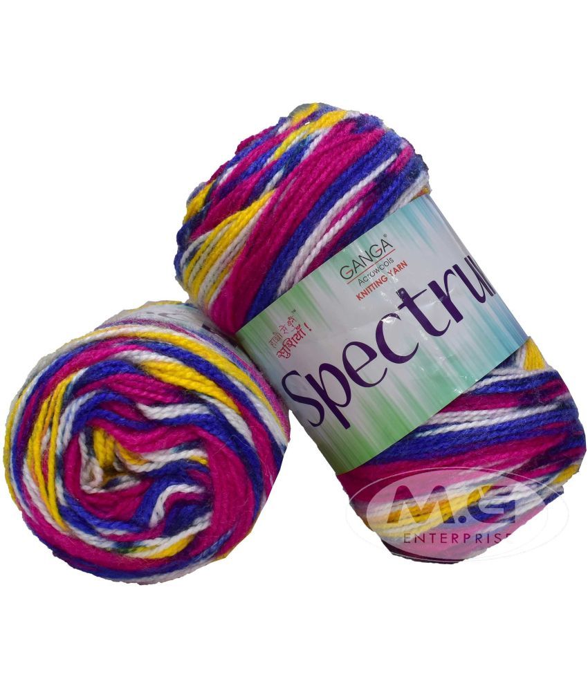     			Spectrum Real Azul (400 gm)  Wool Ball Hand knitting wool / Art Craft soft fingering crochet hook yarn, needle knitting yarn thread dyed. with Needl  SM- SM- SM-P