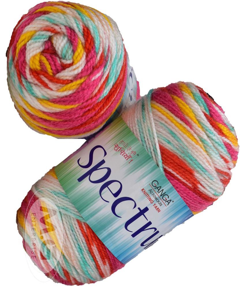     			Spectrum Tulip (300 gm)  Wool Ball Hand knitting wool / Art Craft soft fingering crochet hook yarn, needle knitting , With Needle.- T UC