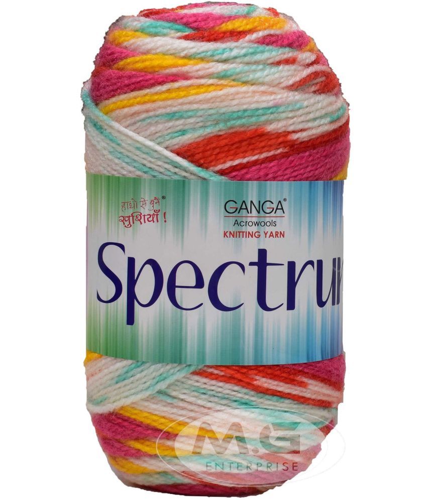     			Spectrum Tulip (500 gm)  Wool Ball Hand knitting wool / Art Craft soft fingering crochet hook yarn, needle knitting yarn thread dyed. with Needl  SM-Q SM-R SM-SE