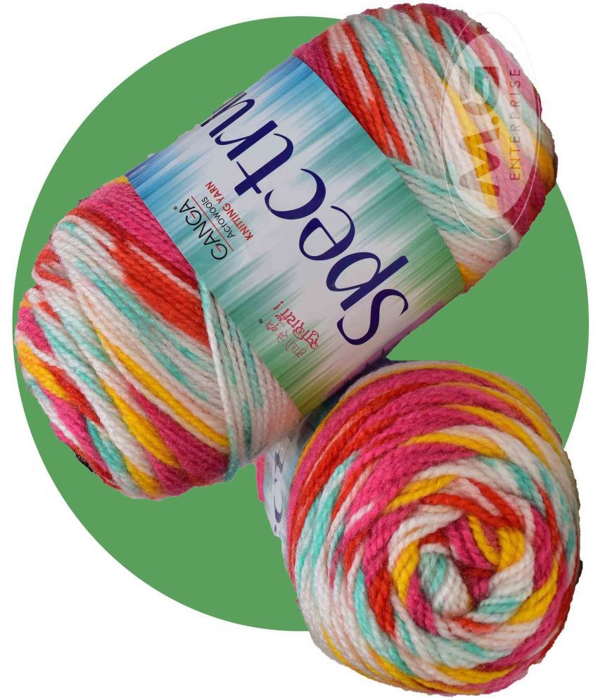     			Spectrum Tulip (500 gm) Wool Ball Hand knitting wool / Art Craft soft fingering crochet hook yarn, needle knitting , With Needle.-Z