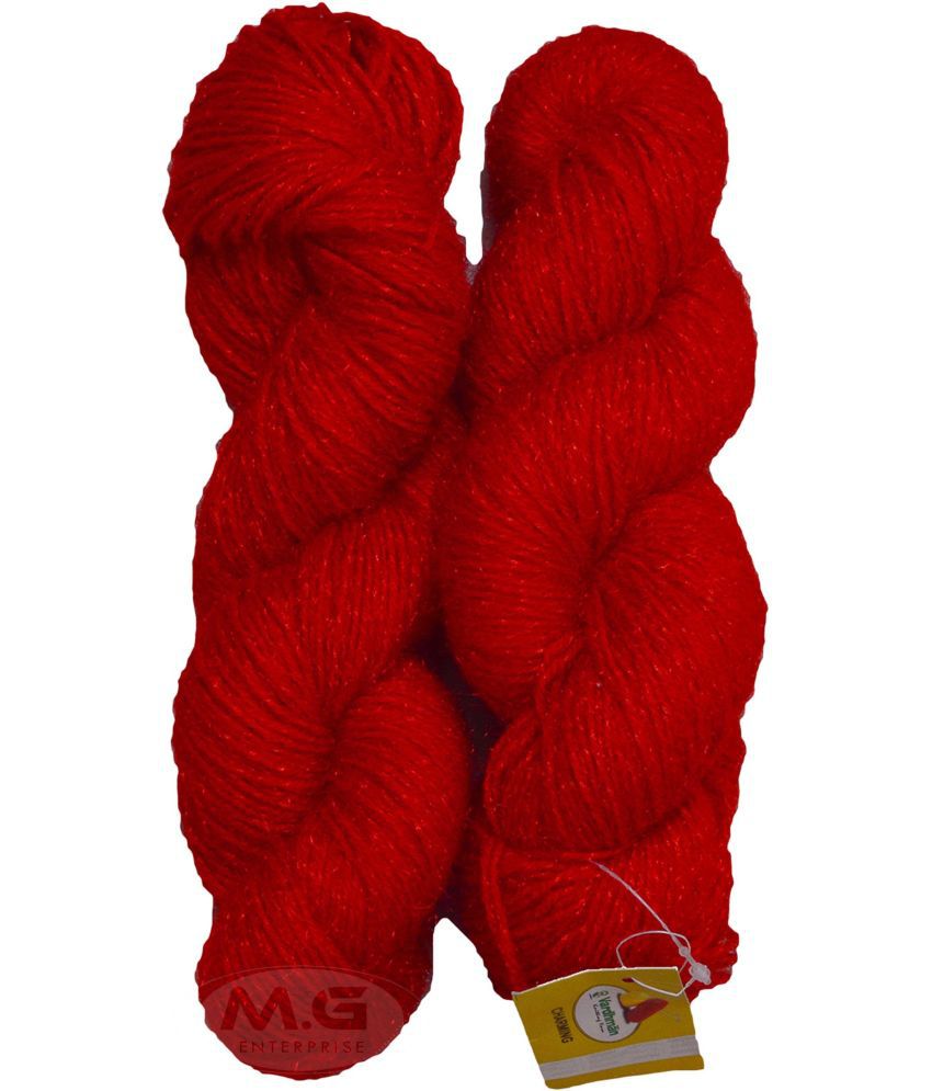     			Vardhman Charming SM Red (300 gm)  Wool Hank Hand knitting wool
