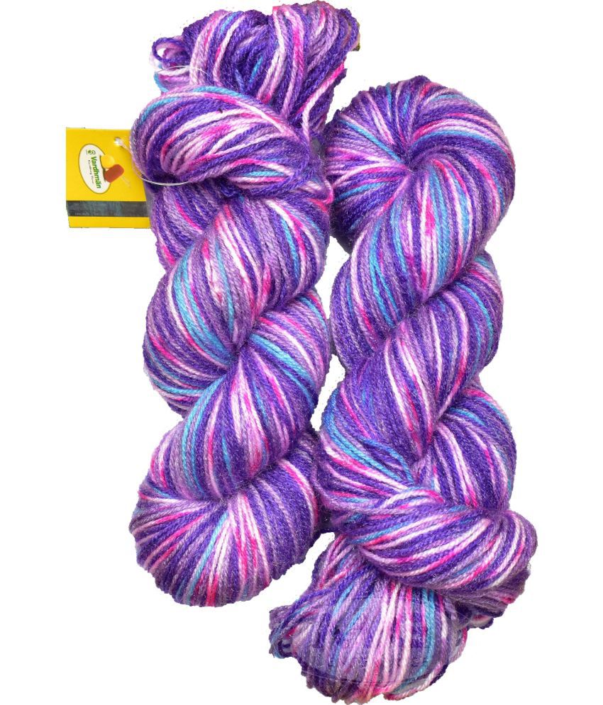     			Vardhman Fashionist K_K Purple Lily (200 gm)  Wool Hank Hand wool ART - BFG
