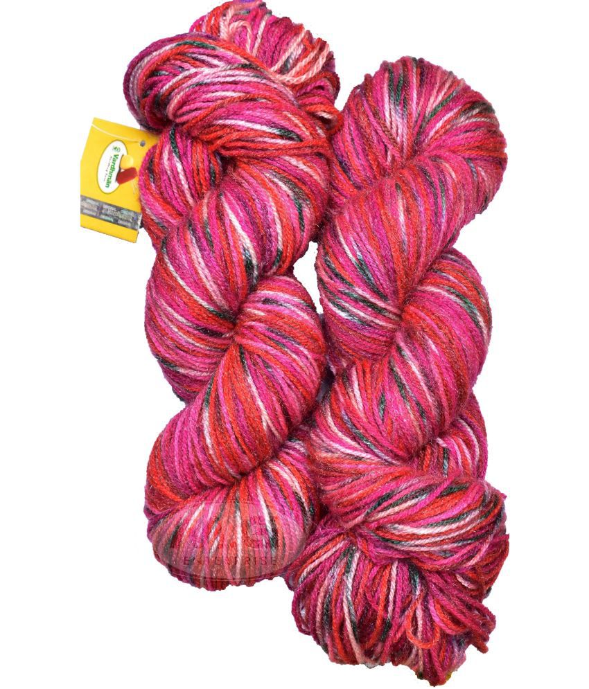     			Vardhman Fashionist MG Cherry Blossom (400 gm)  Wool Hank Hand knitting wool