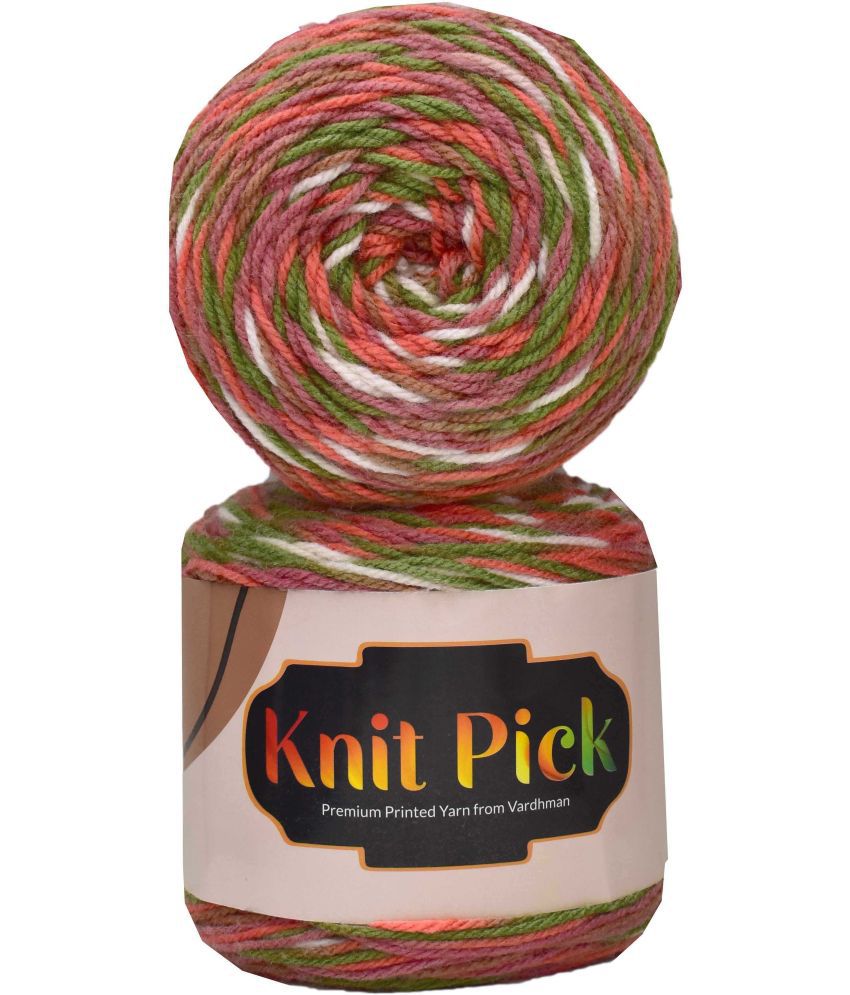     			Vardhman Knit Pick M/G Rusty Green (400 gm)  Wool Ball Hand knitting wool