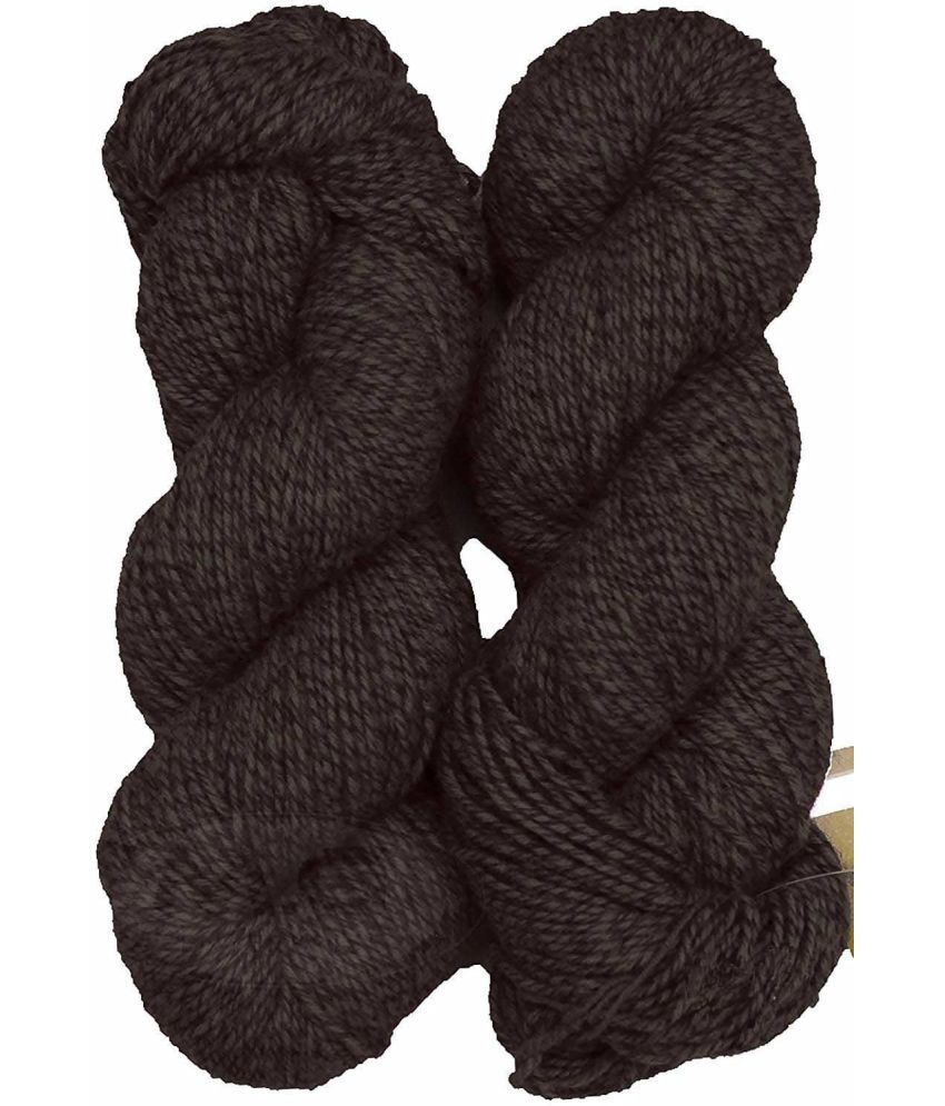     			Vardhman MG Fusion  Deep Brown (400 gm)  Wool Hank Hand knitting wool