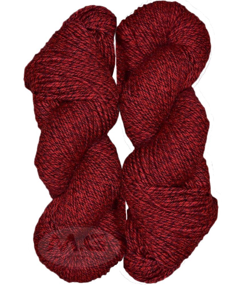     			Vardhman MG Fusion  Deep Red (400 gm)  Wool Hank Hand knitting wool