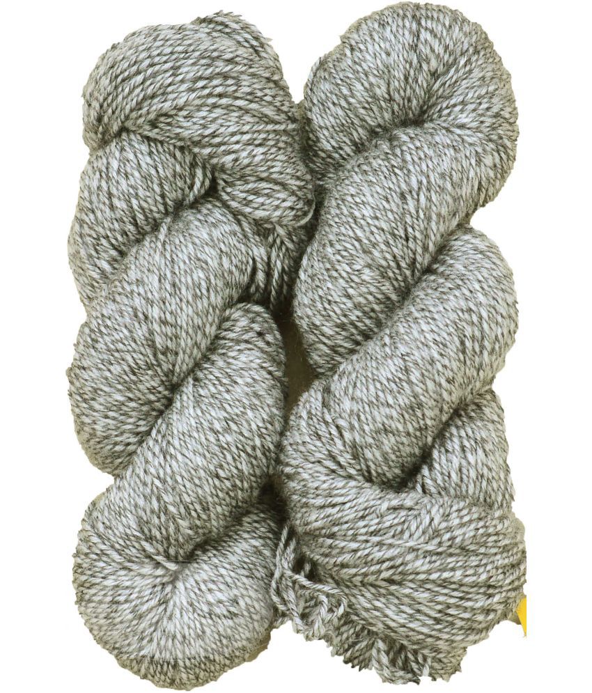     			Vardhman MG Fusion  Steel Grey (200 gm)  Wool Hank Hand knitting wool