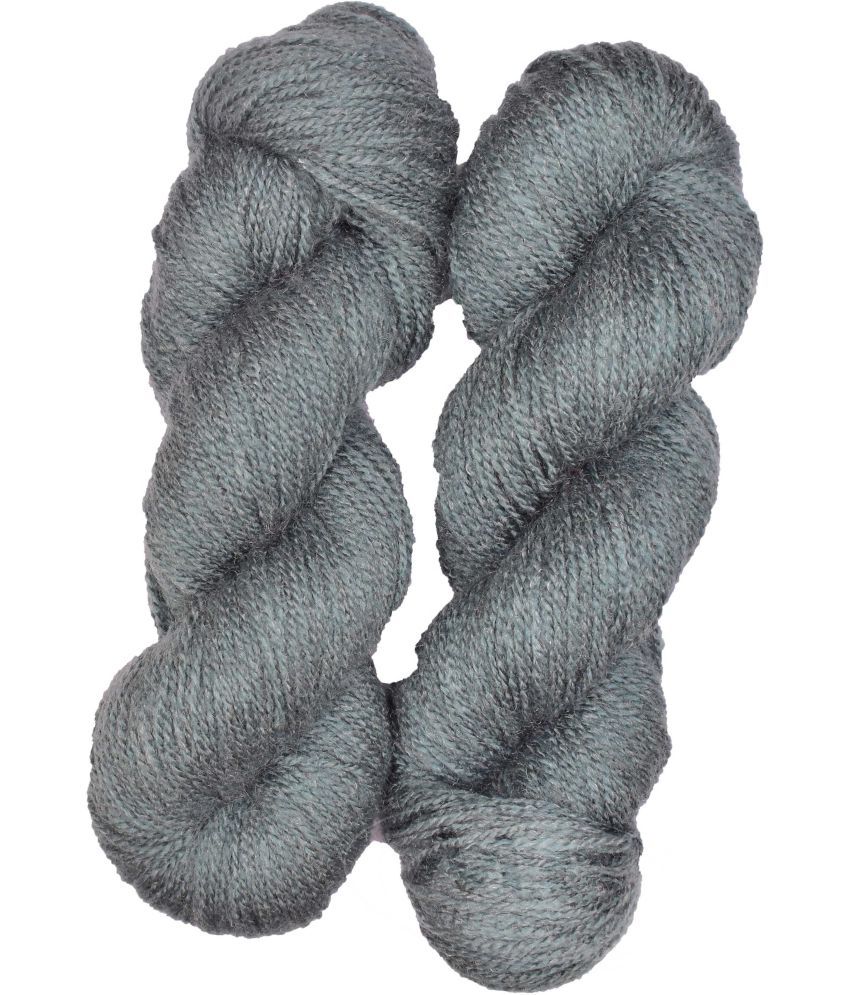     			Vardhman Rabit Excel Mouse Grey (400 gm)  Wool Hank Hand knitting wool Art-EJE