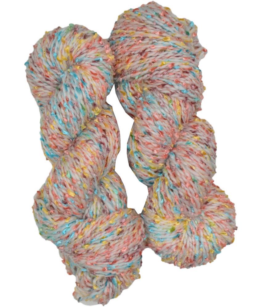     			Yarn Mala Lachi  Off White 300 gms Wool Hank Hand knitting wool- Art-ADAE