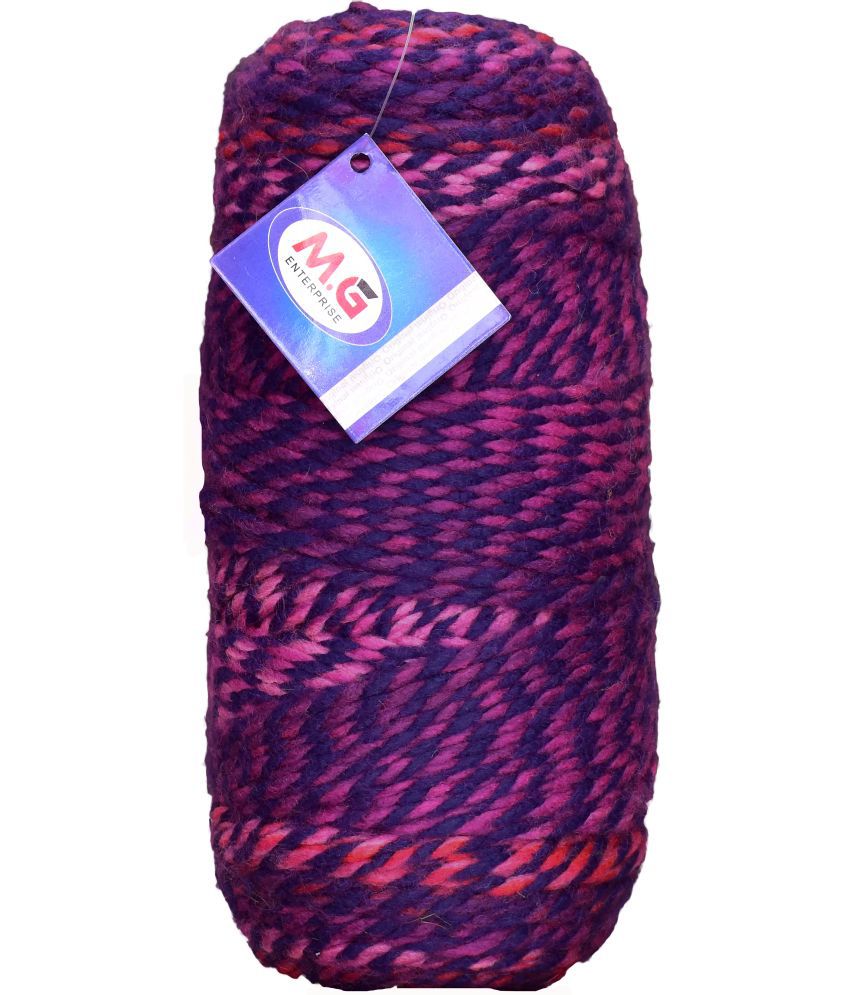     			Zebra Purple (150 gm)  Wool Ball Hand knitting wool / Art Craft soft fingering crochet hook yarn, needle knitting yarn thread dyed