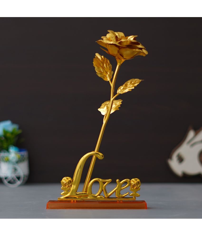     			eCraftIndia Gold Plastic Valentine Hamper