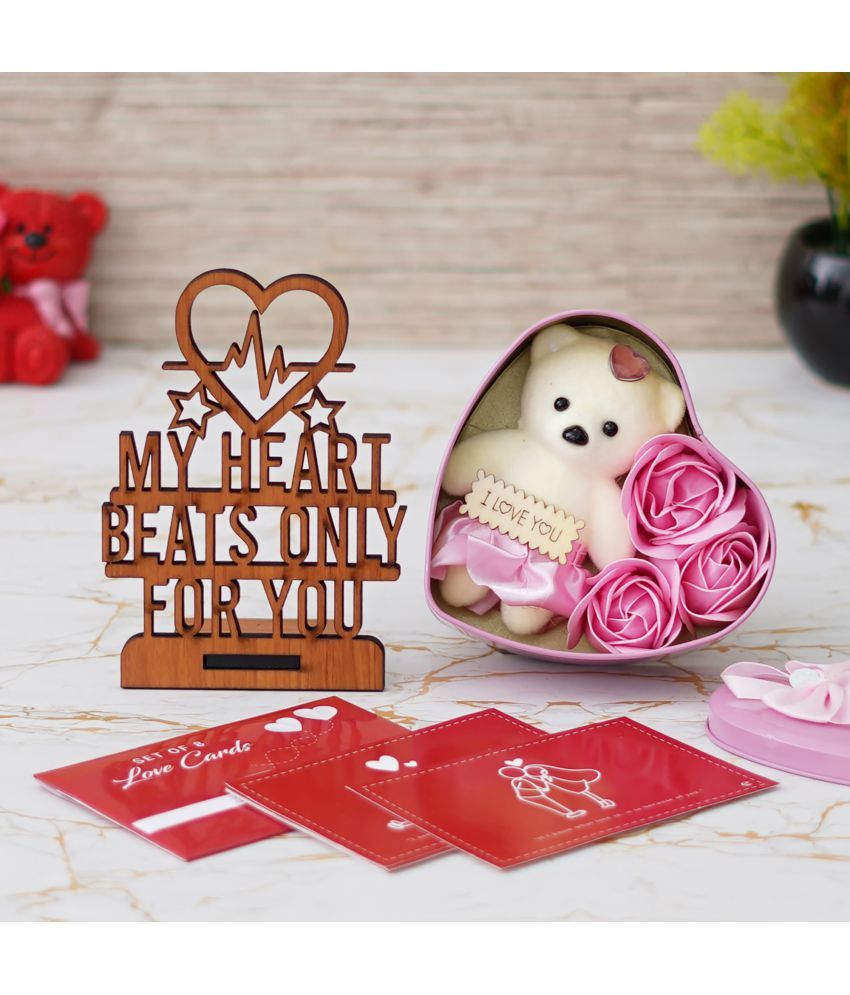     			eCraftIndia Red Paper Valentine Hamper