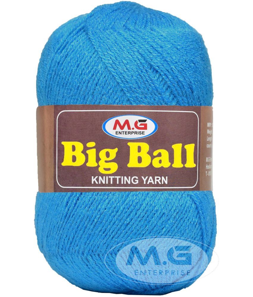     			BIG BALL  Froji Blue 400 gm Ball Hand knitting wool -CA Art-