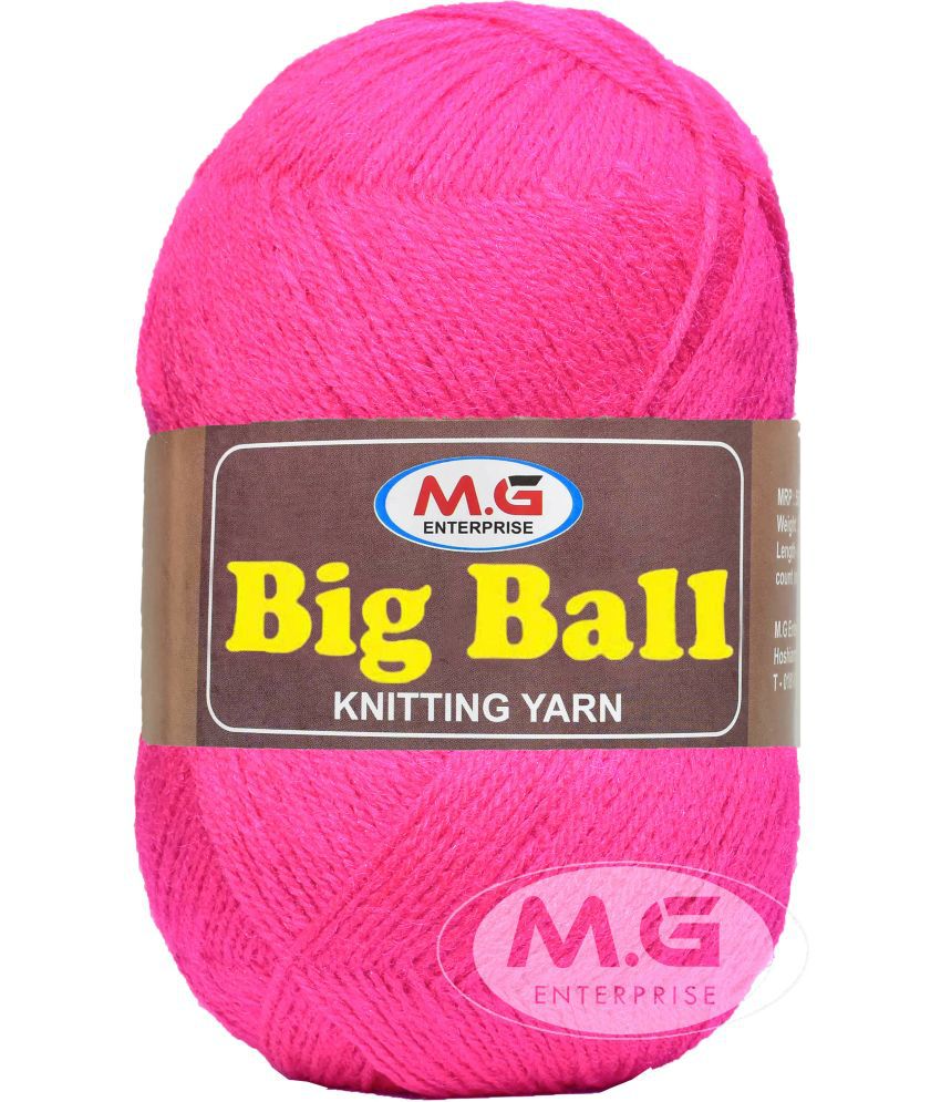     			BIG BALL Magenta 200 gm Ball Hand knitting wool -K Art-AAB