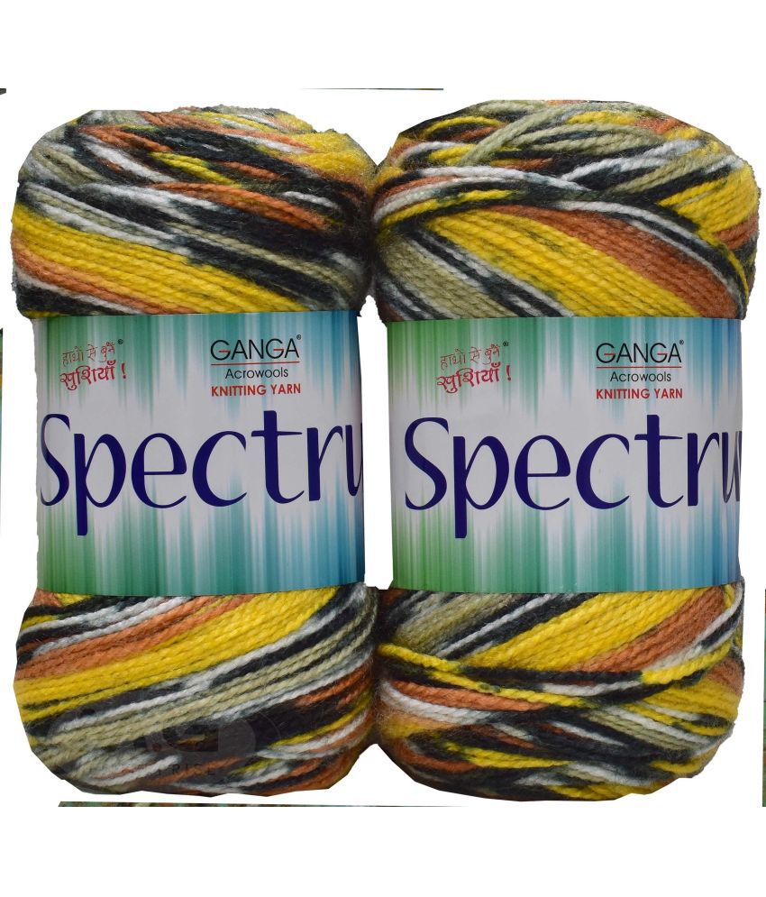     			Ganga Spectrum K_K Ugadi(mustard) (400 gm)  wool ART-GIB