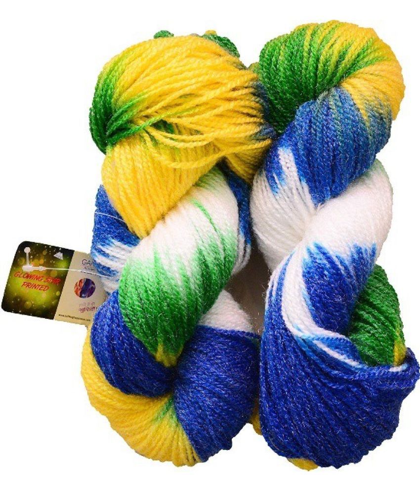     			Glowing Star knitting yarn (Blue Parrot) (200gms)