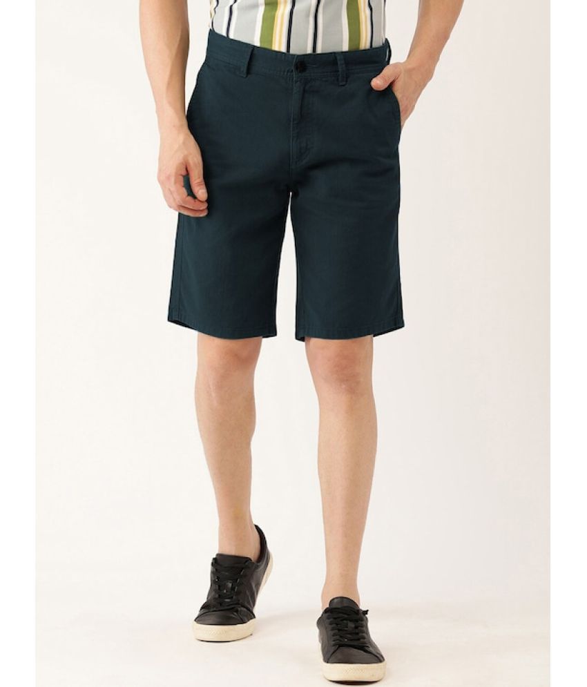     			IVOC Navy Blue Cotton Men's Chino Shorts ( Pack of 1 )