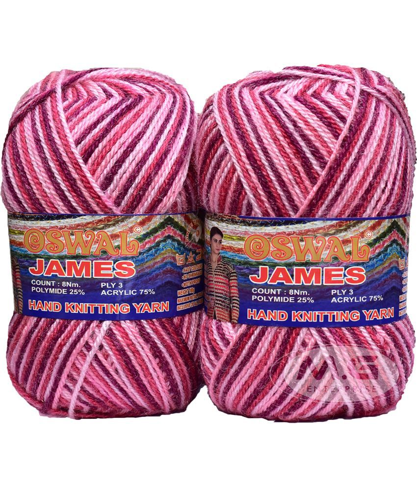     			James Knitting  Yarn Wool, Strawberry Ball 600 gm  Best Used with Knitting Needles, Crochet Needles  Wool Yarn for Knitting