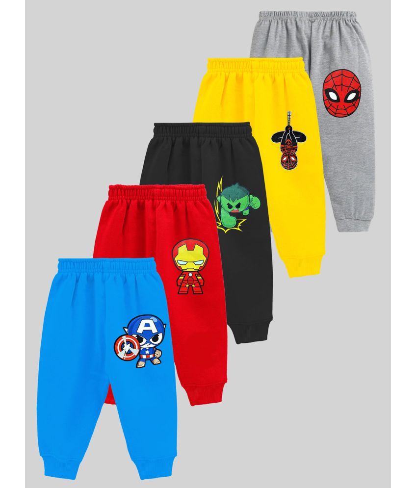     			Kuchipoo Pack of 5 Boys Cotton Blend Trackpant ( Multicolor 7 )