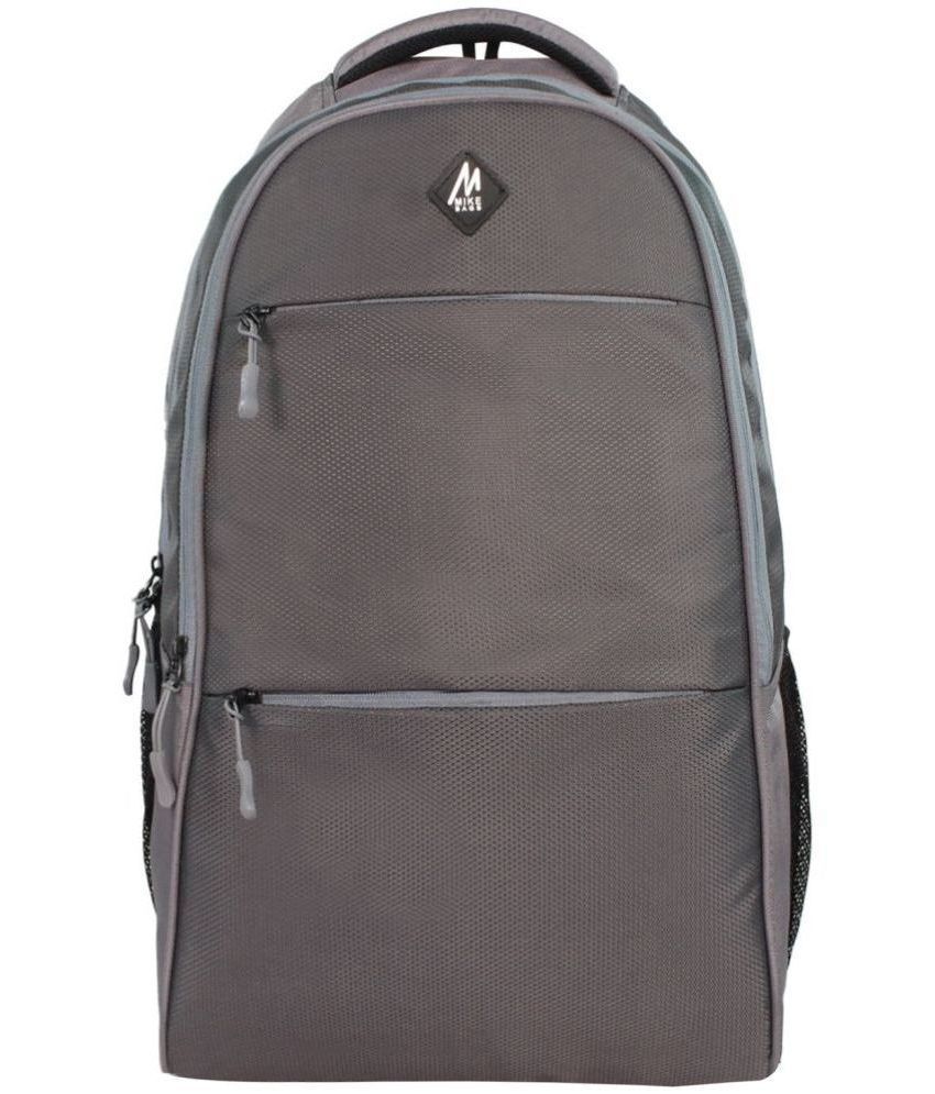     			MIKE 21 Ltrs Grey Polyester College Bag