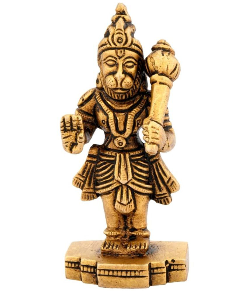     			Shreeyaash Brass Lord Hanuman Idol ( 8 cm )